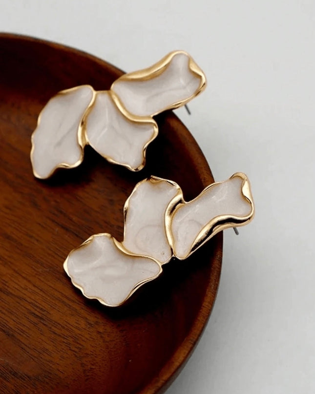 Elegantes Pendientes Mármol