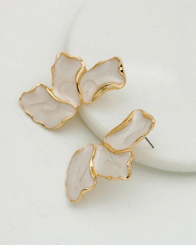 Elegantes Pendientes Mármol