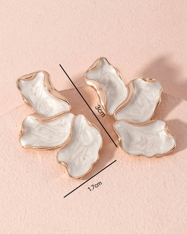 Elegantes Pendientes Mármol