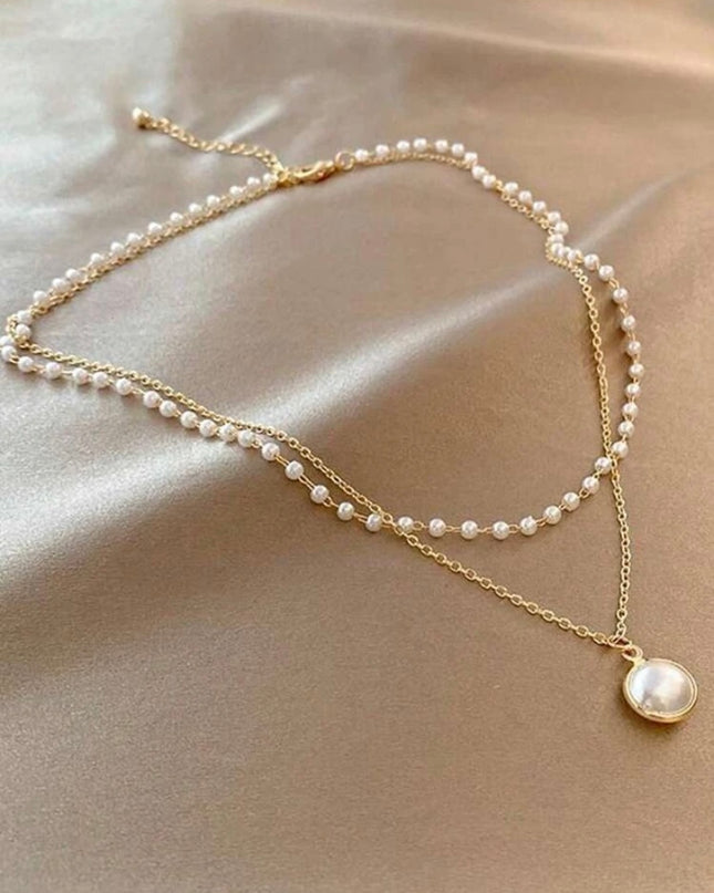 Set 2 Piezas Collar y Pulsera Doble