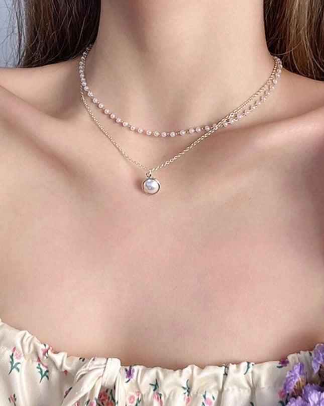 Set 2 Piezas Collar y Pulsera Doble
