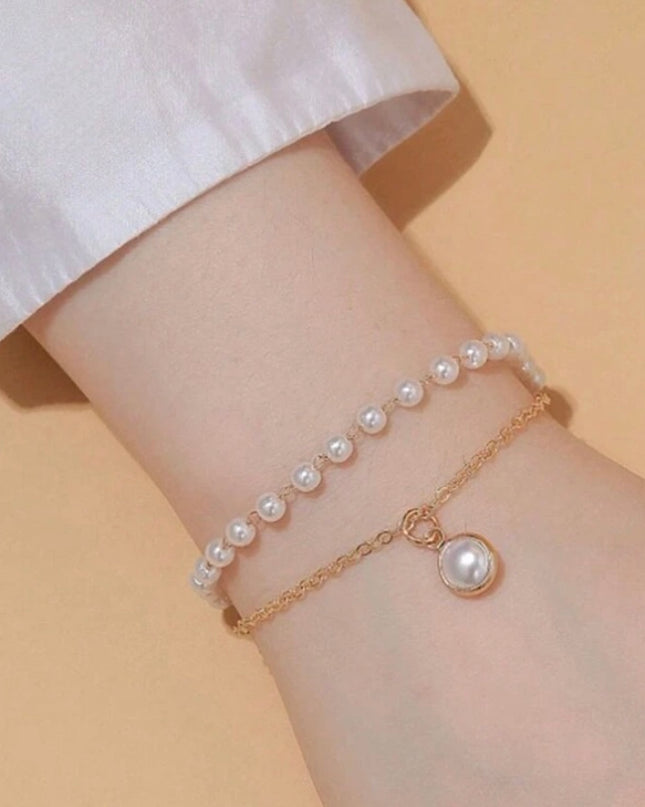Set 2 Piezas Collar y Pulsera Doble