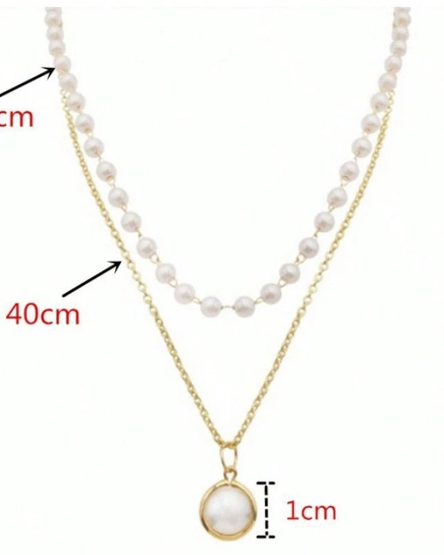 Set 2 Piezas Collar y Pulsera Doble