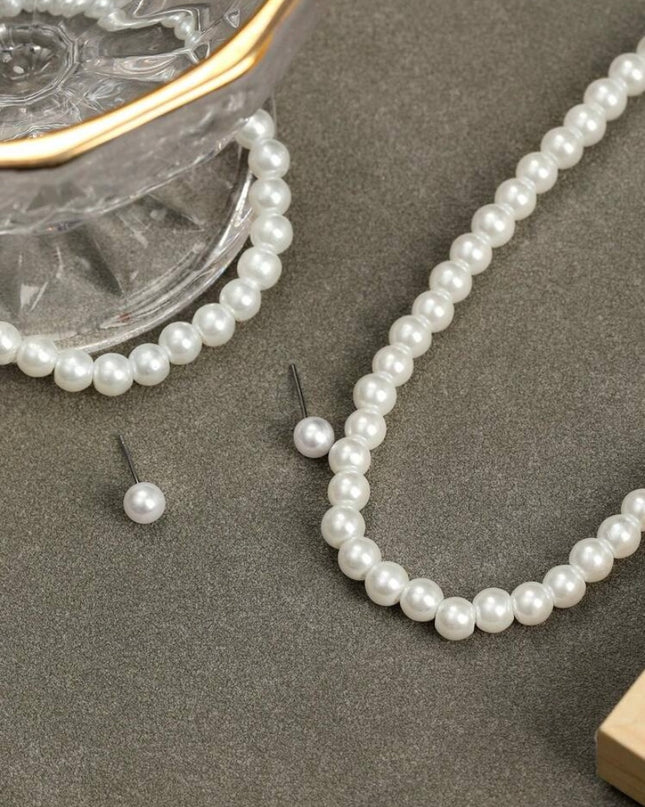 Conjunto de 4 Piezas Imitación Perlas