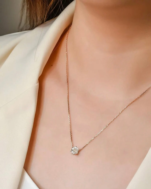 Collar Colgante de Diamante Pequeño