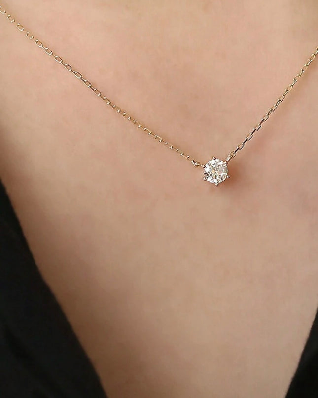 Collar Colgante de Diamante Pequeño