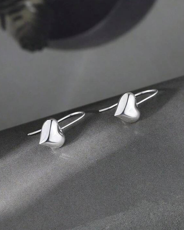 Aretes Forma de corazón Plata 925