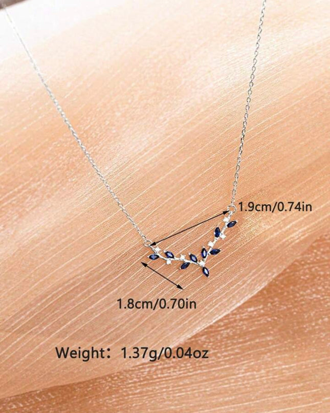 Collar Único De Asta De Ciervo De Plata De Ley S925