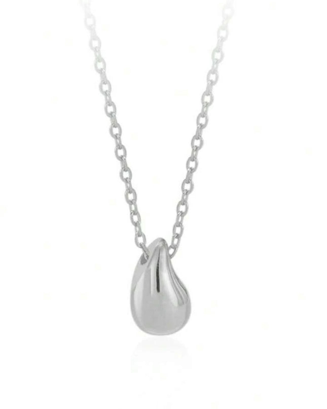 Collar Clásico Y Moderno Plata S925 Forma De Gota De Agua