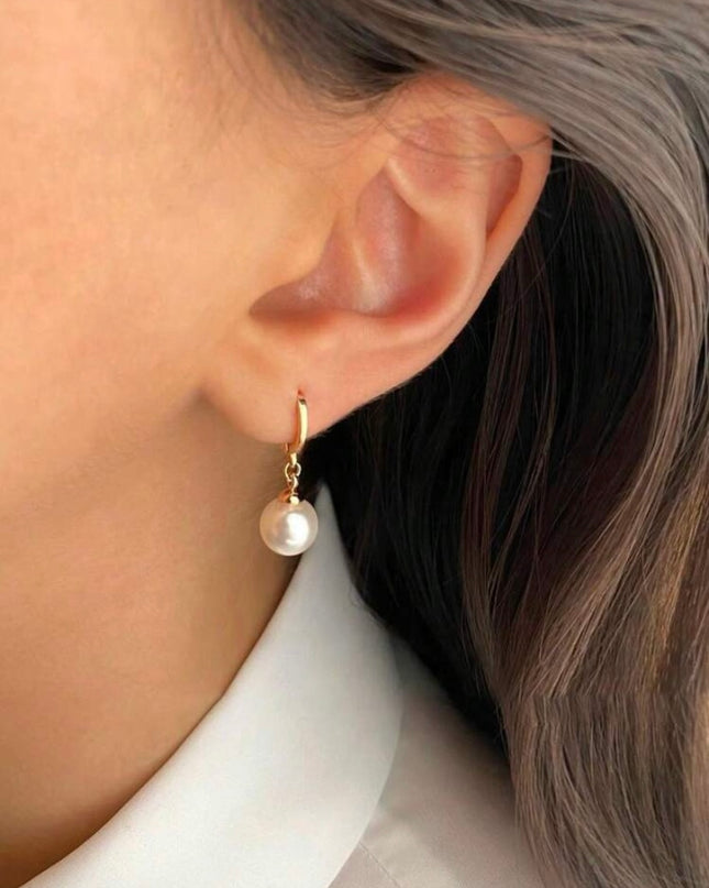 Set 3 Piezas Collar y Pendientes de Perlas