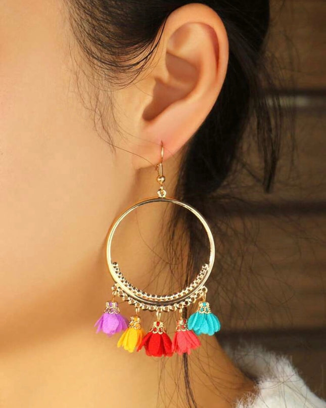 Aretes Estilo Bohemio Colores