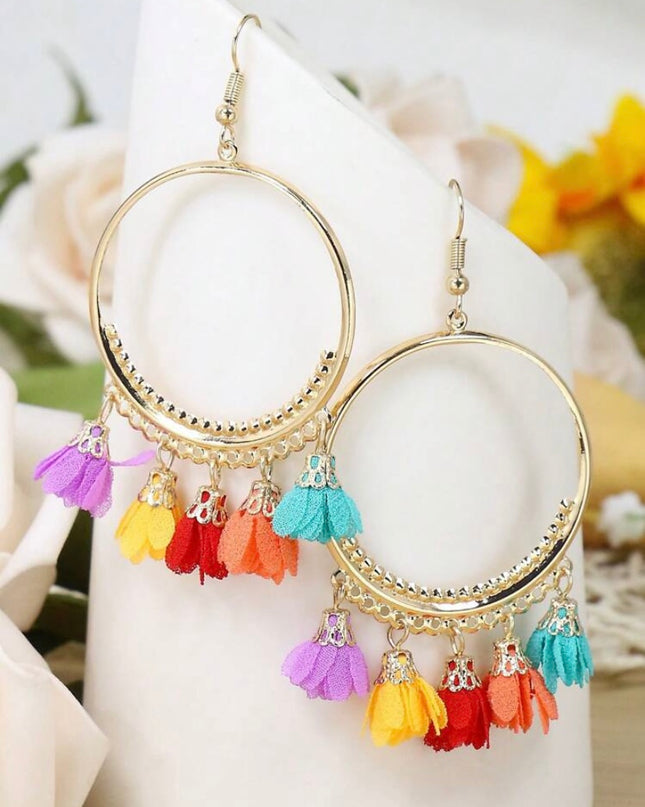 Aretes Estilo Bohemio Colores