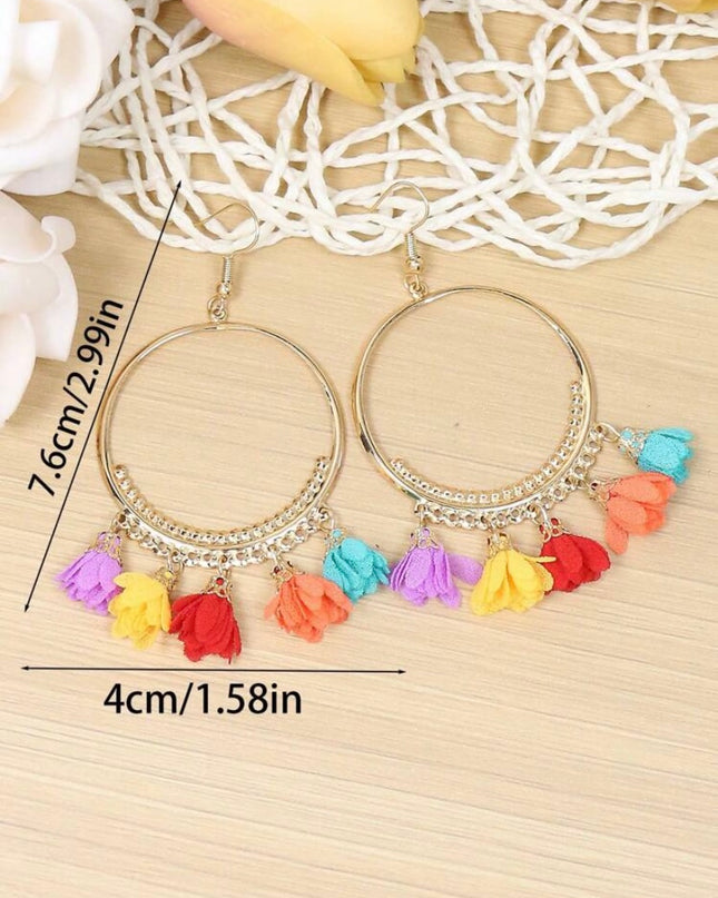Aretes Estilo Bohemio Colores