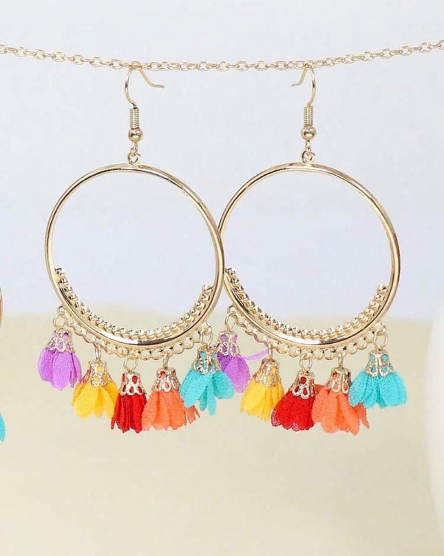 Aretes Estilo Bohemio Colores
