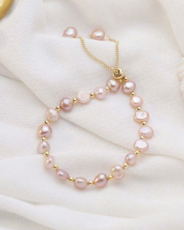 Brazalete Piedras Rosadas