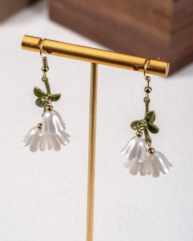 Aretes Campánulas Blancas