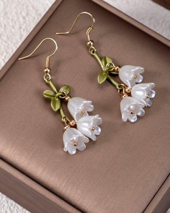 Aretes Campánulas Blancas
