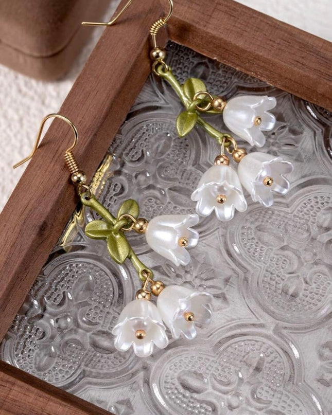 Aretes Campánulas Blancas
