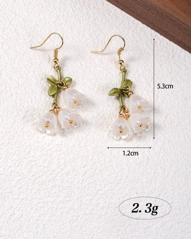 Aretes Campánulas Blancas