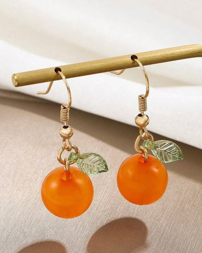 Aretes Colgantes de Naranjas