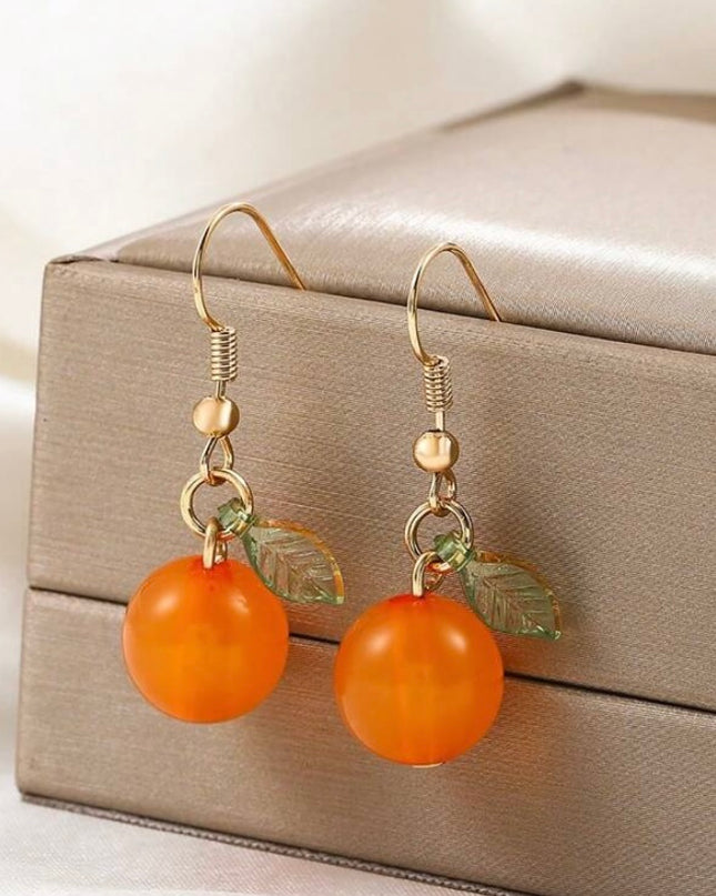 Aretes Colgantes de Naranjas