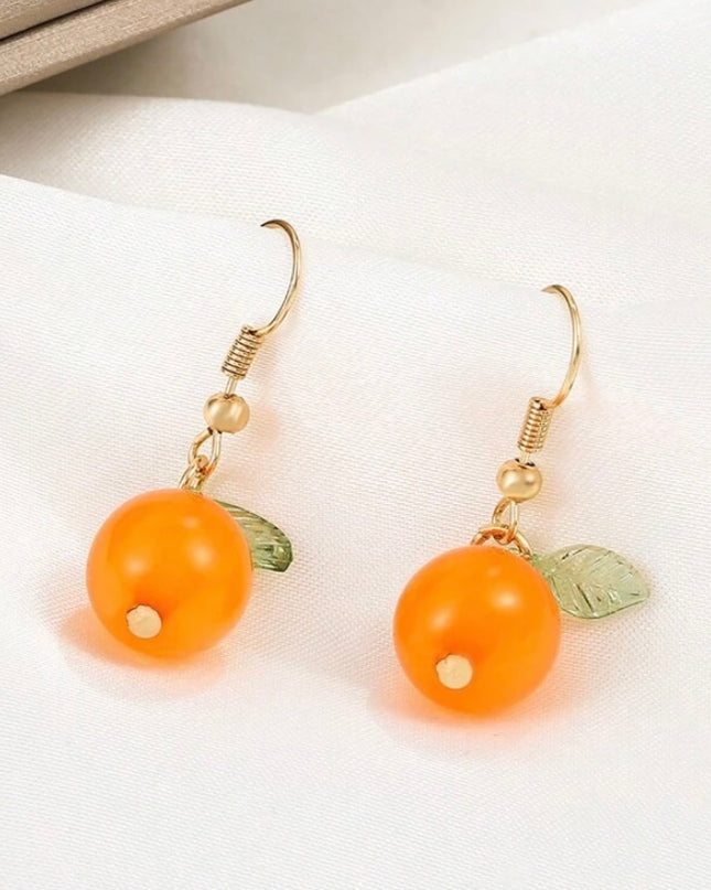 Aretes Colgantes de Naranjas