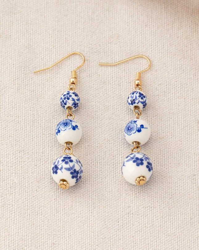 Aretes Cuencas de Porcelana