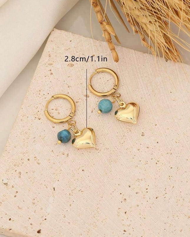 Set 5 Piezas Piedras Azules y Blancas