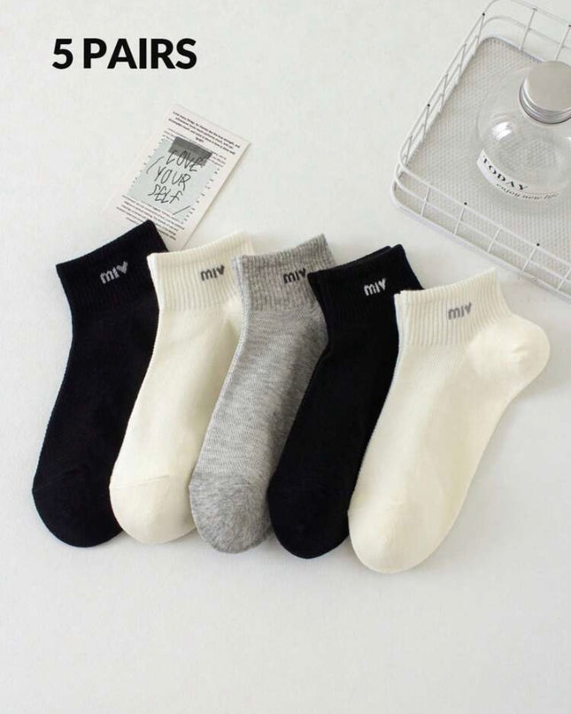 5 Pares Calcetas Cortas
