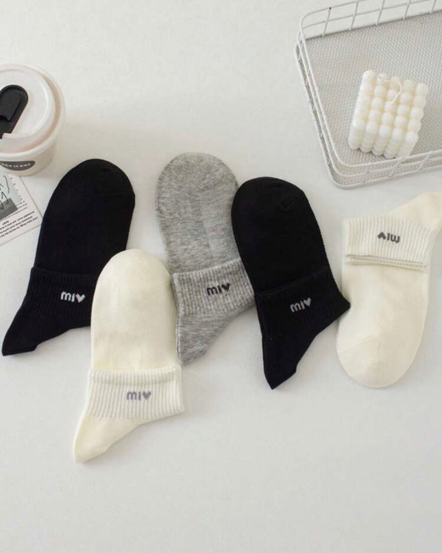 5 Pares Calcetas Cortas