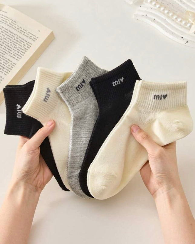 5 Pares Calcetas Cortas