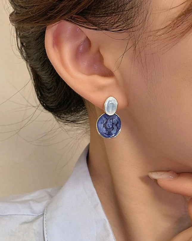 Pendientes Círculos Azul y Celeste