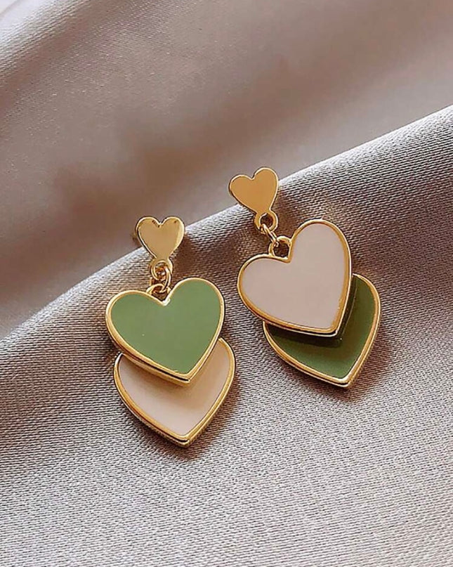 Corazones Verdes Blancos