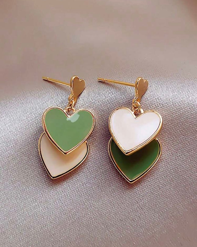 Corazones Verdes Blancos