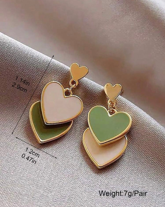 Corazones Verdes Blancos