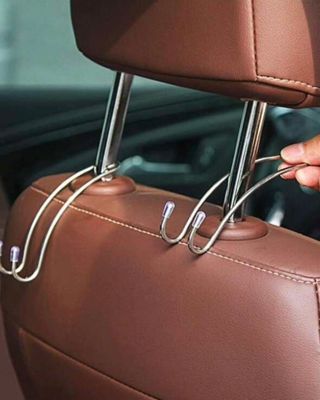 Par de Ganchos para Bolsas Asiento del Carro