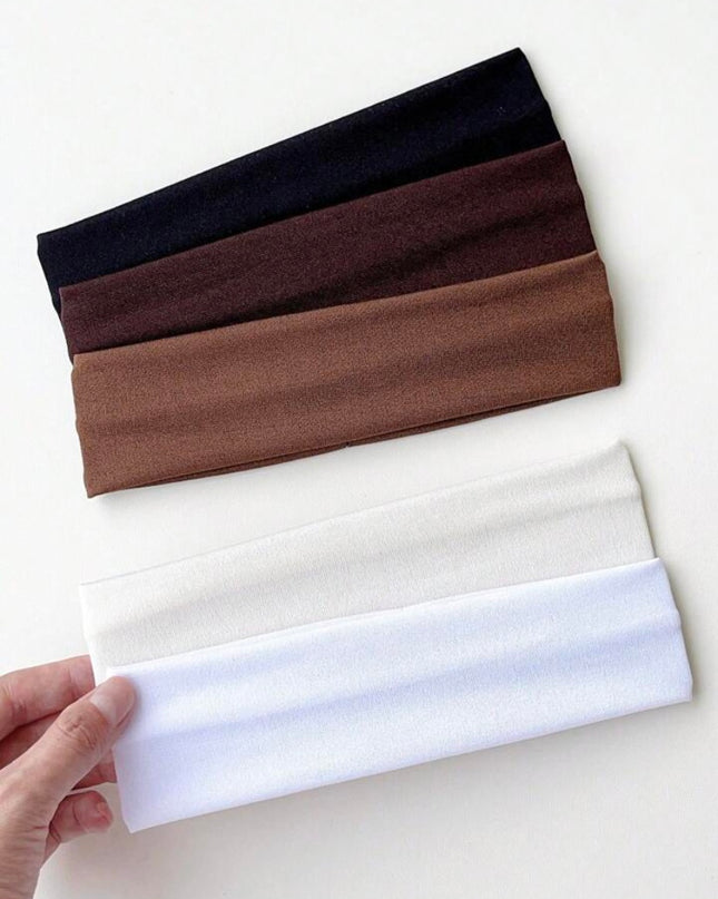 Set 5 Bandas Para Cabello Deportivas