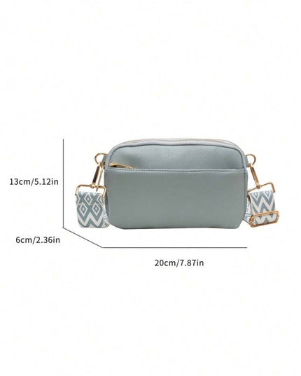 Bolso Casual Celeste Cruzado