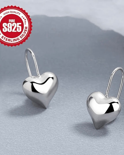 Aretes Forma de corazón Plata 925