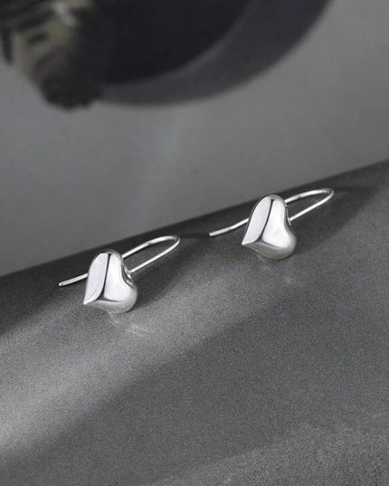 Aretes Forma de corazón Plata 925