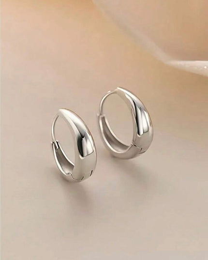 Pendientes Aro Geométrico Plata de Ley 925