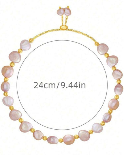 Brazalete Piedras Rosadas