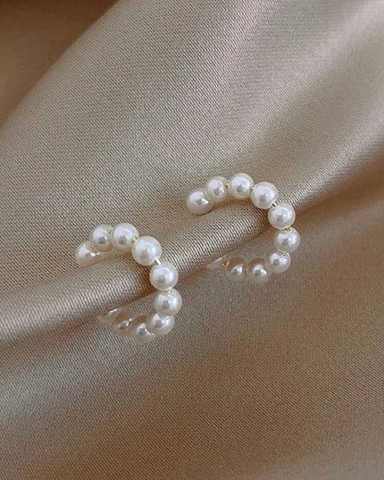 Par de Clips para Oreja con Perlas