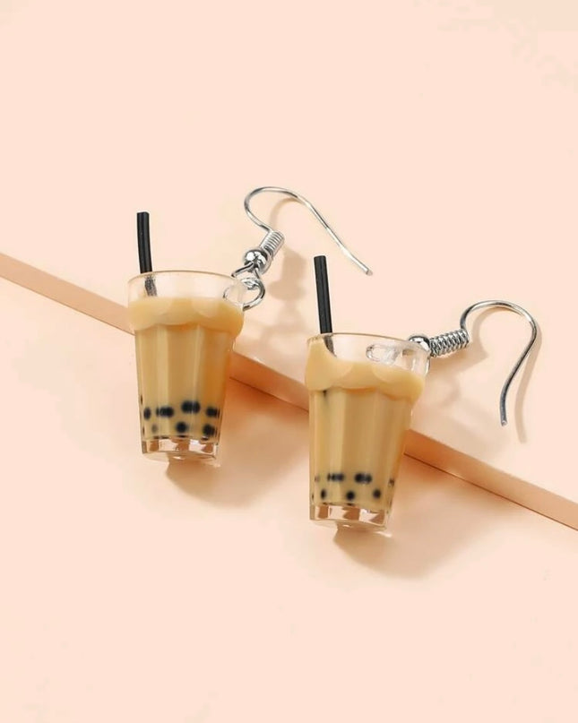 Aretes con Diseño de Iced Coffee
