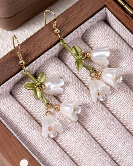 Aretes Campánulas Blancas