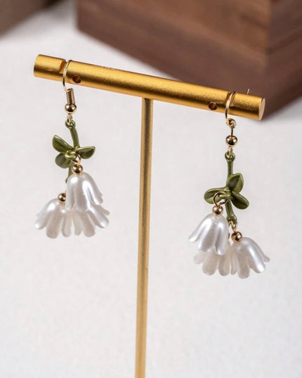 Aretes Campánulas Blancas