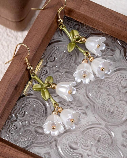 Aretes Campánulas Blancas