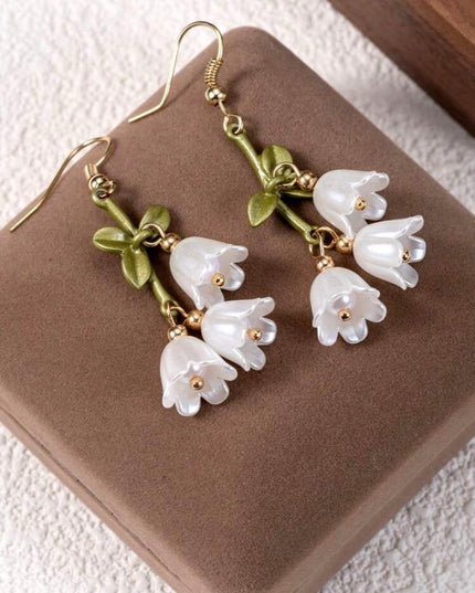 Aretes Campánulas Blancas