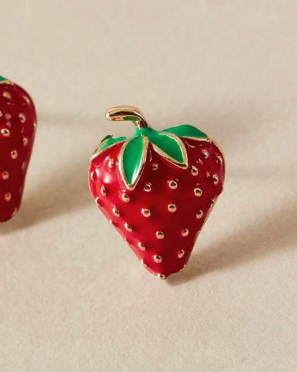 Pendientes Fresas Rojas