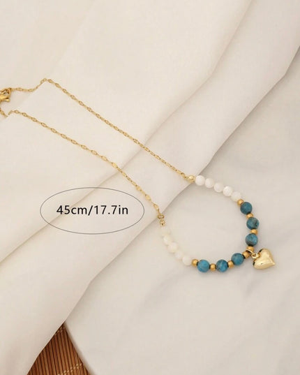 Set 5 Piezas Piedras Azules y Blancas